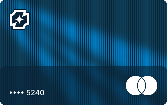 The Infinite card — deep navy, Mastercard 524013.